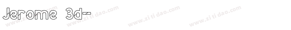 Jerome 3d字体转换